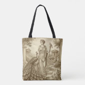 Hera Vintage Mythologie Tote Bag (Achterkant)