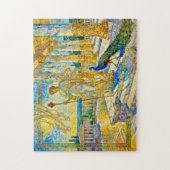 Hera with Peacock and Pomegranate Scepter in Templ Legpuzzel (Verticaal)
