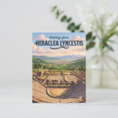 Heraclea Lyncestis Noord-Macedonië Briefkaart (Staand voorkant)