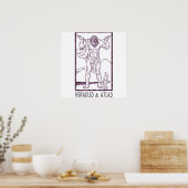 Heracles en Atlas Poster (Keuken)