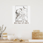 Heracles & The Bull of Crete Poster (Keuken)