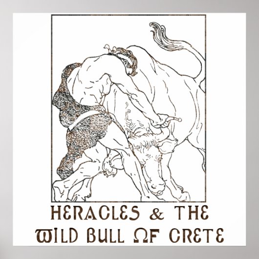 Heracles & The Bull of Crete Poster (Voorkant)
