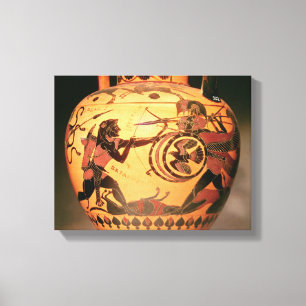 Heracles vecht tegen Geryon Canvas Afdruk
