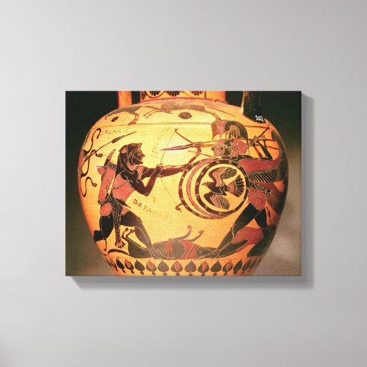 Heracles vecht tegen Geryon Canvas Afdruk (Voorkant)