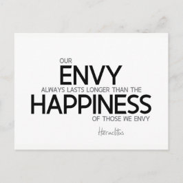 Heraclitus: Afgunst duurt altijd langer Briefkaart