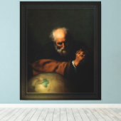 Heraclitus door Hendrick Bloemaert Canvas Afdruk (Insitu (Houten vloer))