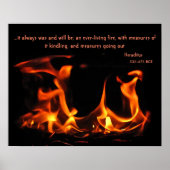 Heraclitus Eversustainable Fire Poster (Voorkant)