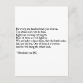 Heraclitus Quote Briefkaart (Voorkant)