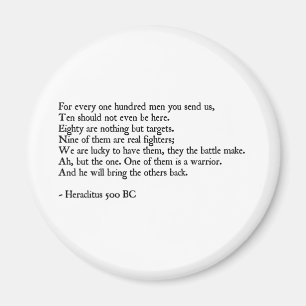 Heraclitus Quote Magneet