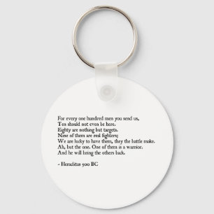 Heraclitus Quote Sleutelhanger