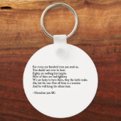 Heraclitus Quote Sleutelhanger (Voorkant)