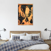 Herakles en Griekse helden, detail uit een zolder Canvas Afdruk (Insitu (Slaapkamer))