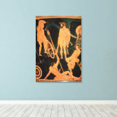 Herakles en Griekse helden, detail uit een zolder Canvas Afdruk (Insitu (Houten vloer))