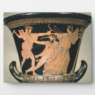 Herakles Struggling, detail van een Attische rode Fotoplaat