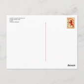 Herakles vecht tegen het Nemean Lion Briefkaart (Achterkant)