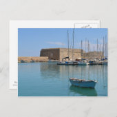 Heraklion Crete Harbour Fort Briefkaart (Voorkant / Achterkant)