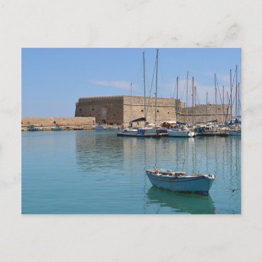 Heraklion Crete Harbour Fort Briefkaart (Voorkant)