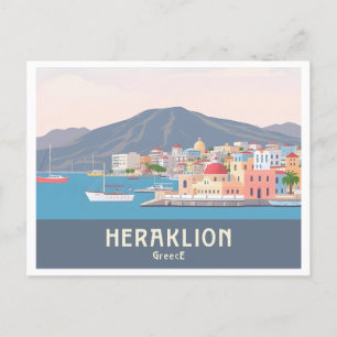 Heraklion Griekenland Pastel Reis – Venetiaanse Ha Briefkaart
