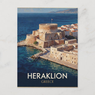 Heraklion Griekenland Venetiaanse Haven Reis Briefkaart