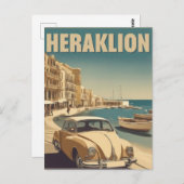 Heraklion, Iraklio. Griekenland roeping Briefkaart (Voorkant / Achterkant)