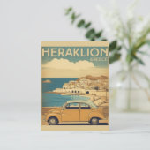 Heraklion, Iraklio. Griekenland roeping Briefkaart (Staand voorkant)