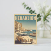 Heraklion, Iraklio. Griekenland roeping Briefkaart (Staand voorkant)