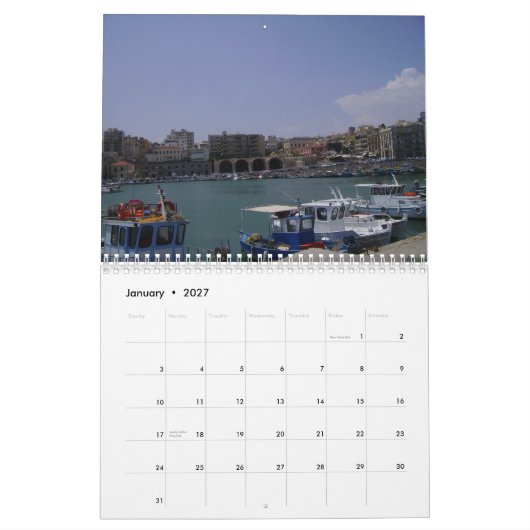 Heraklion, Kreta-kalender Kalender (Jan 2027)