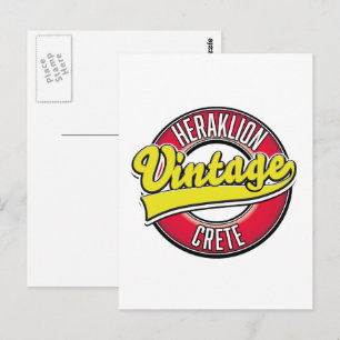 Heraklion Kreta Reis logo Briefkaart