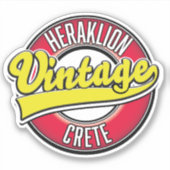 Heraklion Kreta Reis logo Sticker (Voorkant)