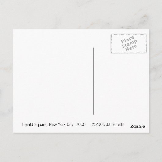 Herald Square, New York 2005 Briefkaart (Achterkant)