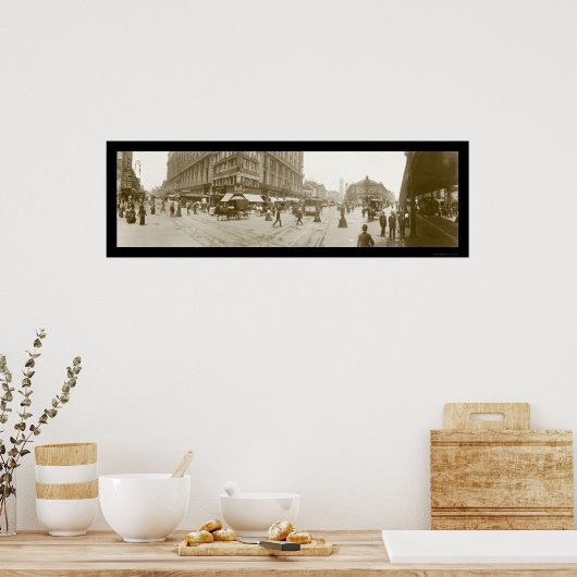 Herald Square, NYC Foto 1907 Poster (Keuken)