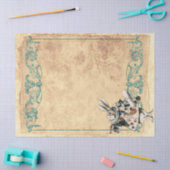 Herald White Rabbit Alice in Wonderland Decoupage Tissuepapier (Craft)