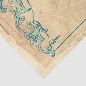 Herald White Rabbit Alice in Wonderland Decoupage Tissuepapier (Detail)