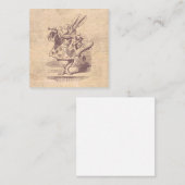 Herald White Rabbit  Alice in Wonderland Informatiekaartje (Voorkant / Achterkant)