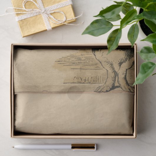  Herald White Rabbit Alice in Wonderland Tissuepapier (Geschenk)