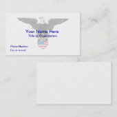 Heraldic American Bald Eagle Visitekaartje (Voorkant / Achterkant)