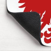 Heraldic Animal Eagle Red Silhouette Crown Muismat (Hoek)