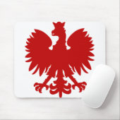 Heraldic Animal Eagle Red Silhouette Crown Muismat (Met muis)