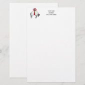 Heraldic Banded Fleece Ram Sheep Crest Embleem Briefpapier (Voorkant / Achterkant)