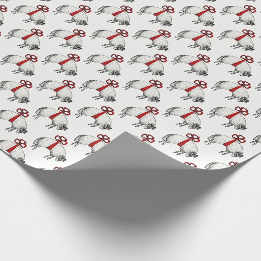 Heraldic Banded Fleece Ram Sheep Crest Embleem Cadeaupapier (Hoek)