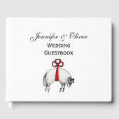 Heraldic Banded Fleece Ram Sheep Crest Embleem Gastenboek (Voorkant)