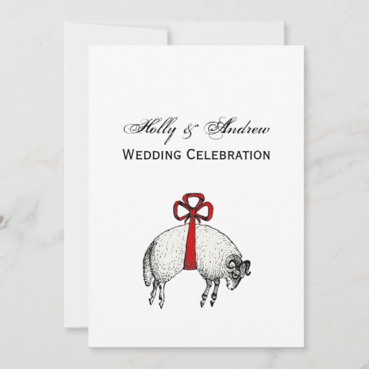 Heraldic Banded Fleece Ram Sheep Crest Embleem Kaart (Voorkant)