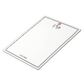 Heraldic Banded Fleece Ram Sheep Crest Embleem Notitieblok (Schuin)