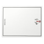 Heraldic Banded Fleece Ram Sheep Crest Embleem Notitieblok (Voorkant)