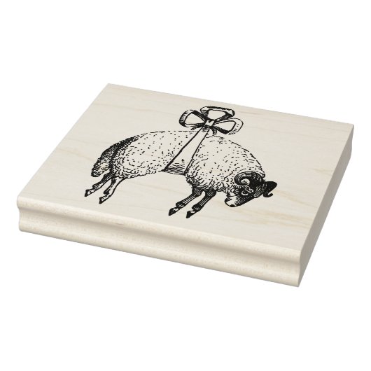 Heraldic Banded Fleece Ram Sheep Crest Embleem Rubberstempel (Stempel)