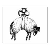 Heraldic Banded Fleece Ram Sheep Crest Embleem Rubberstempel (Afrduk)