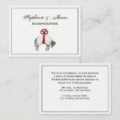 Heraldic Banded Fleece Ram Sheep Crest Embleem Visitekaartje (Voorkant / Achterkant)