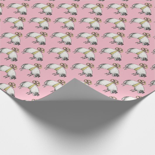 Heraldic Banded Fleece Ram Sheep Crest Embleem Y Cadeaupapier (Hoek)