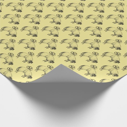 Heraldic Banded Fleece Ram Sheep Crest Emblem Tr Cadeaupapier (Hoek)