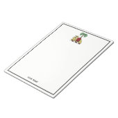 Heraldic Camel Palm Tree Color Coat of Arms Notitieblok (Schuin)